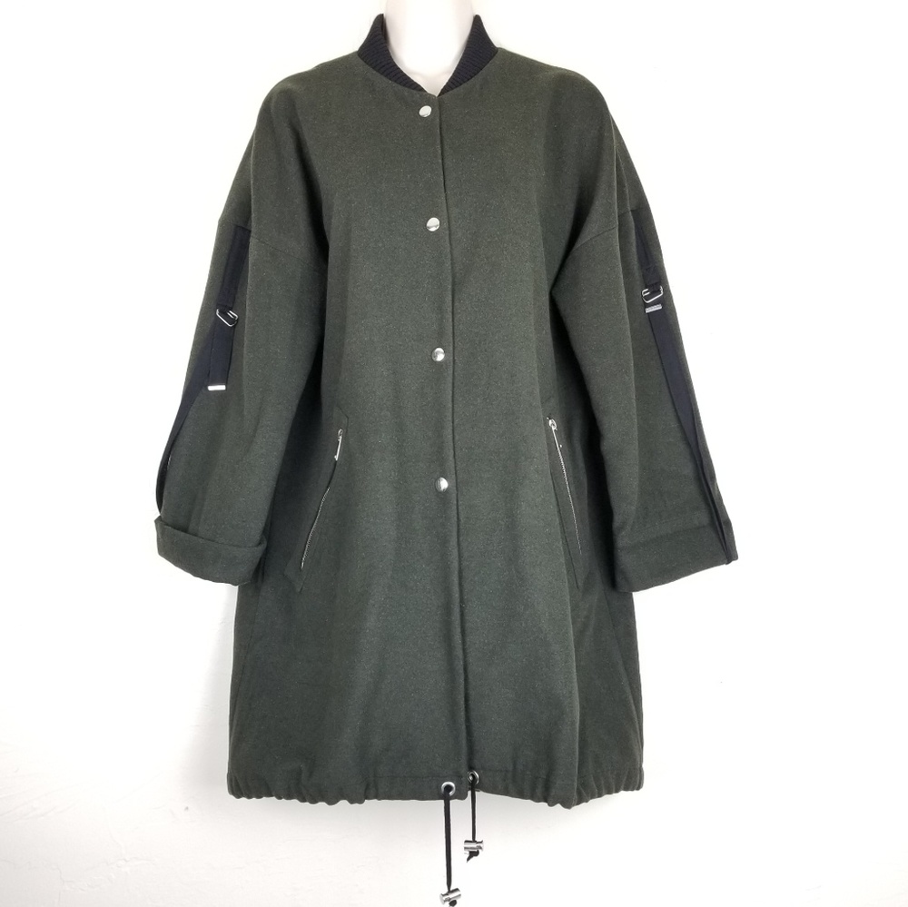 Topshop Wool-Blend Mid Length Jacket Sz 6